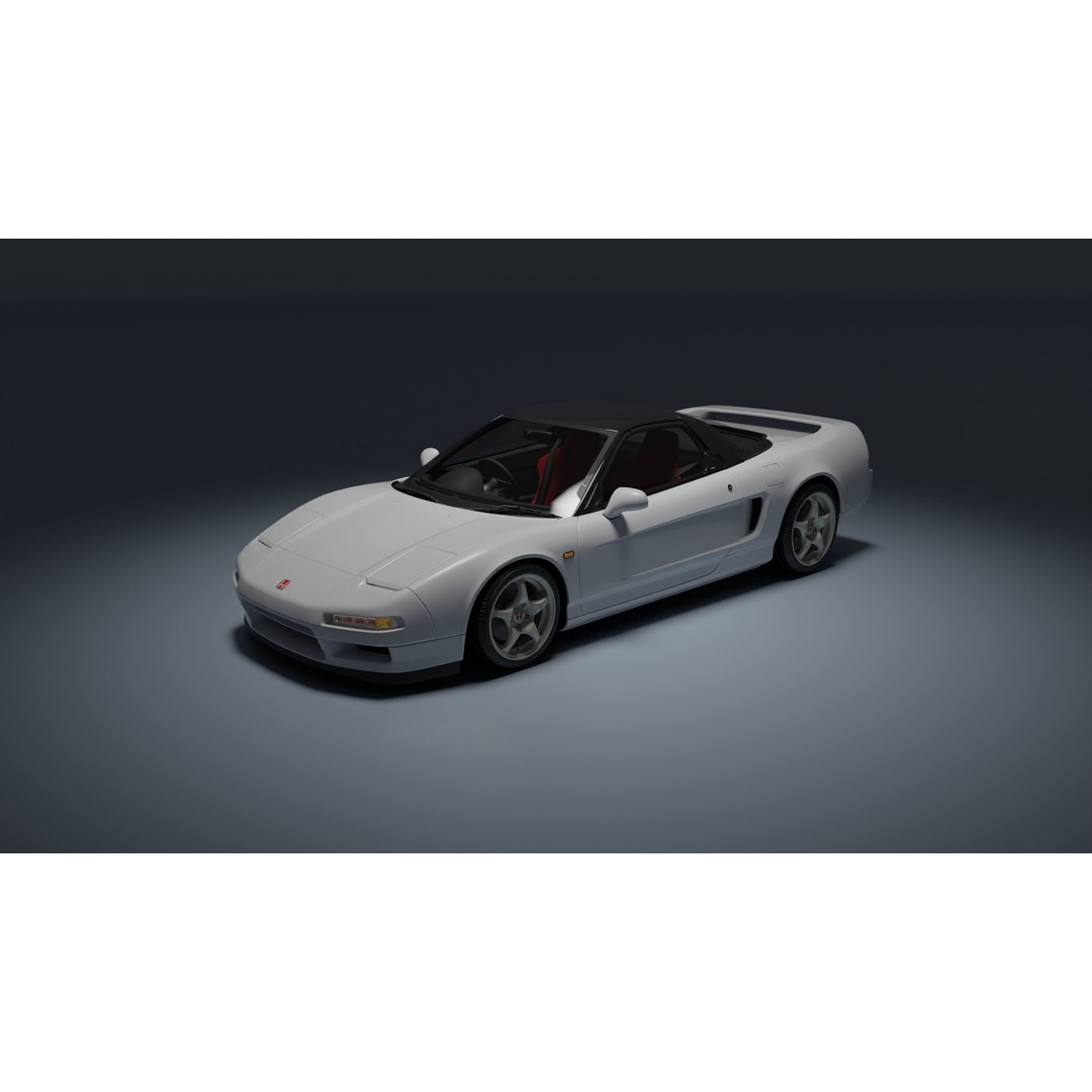Honda NSX-R 3D Model – Low Poly Game Asset, FBX, PBR Textures - View 14