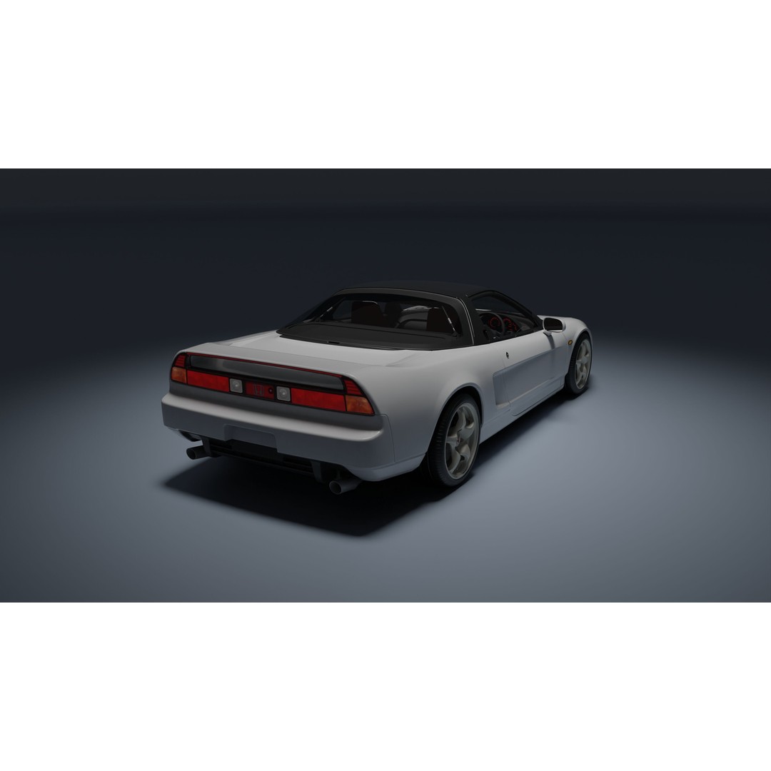 Honda NSX-R 3D Model – Low Poly Game Asset, FBX, PBR Textures - View 15