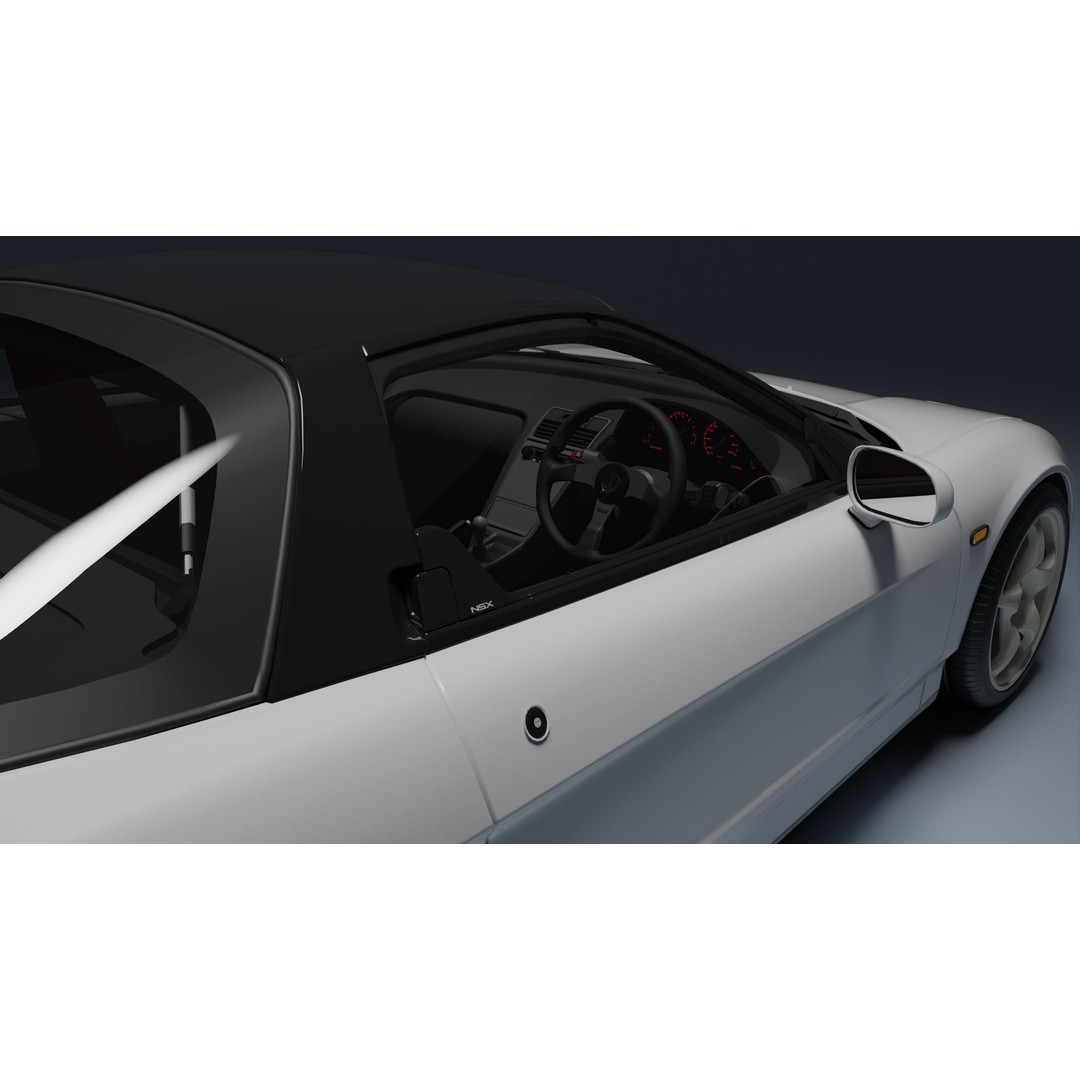 Honda NSX-R 3D Model – Low Poly Game Asset, FBX, PBR Textures - View 16