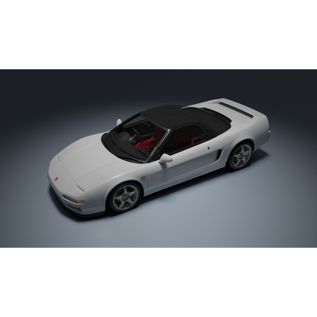 Honda NSX-R 3D Model – Low Poly Game Asset, FBX, PBR Textures - View 18