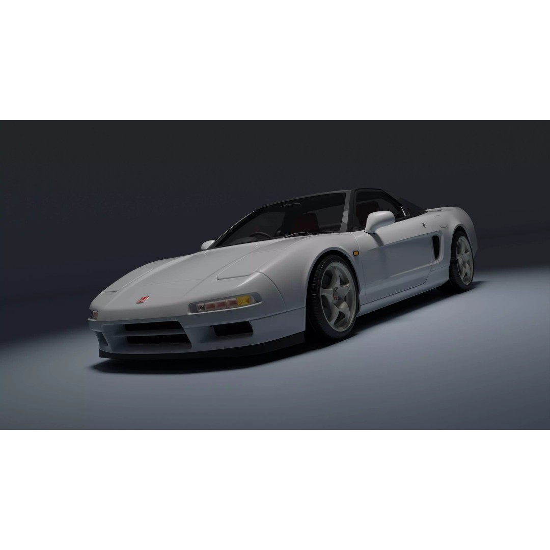 Honda NSX-R 3D Model – Low Poly Game Asset, FBX, PBR Textures - View 2