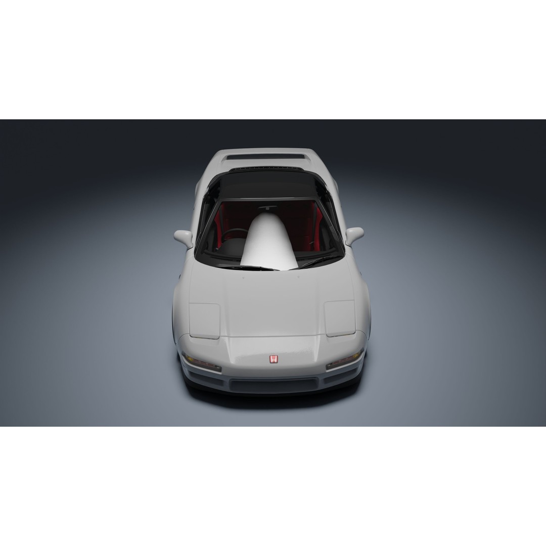 Honda NSX-R 3D Model – Low Poly Game Asset, FBX, PBR Textures - View 20