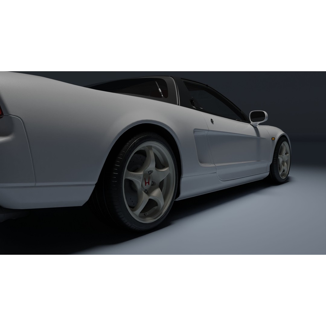 Honda NSX-R 3D Model – Low Poly Game Asset, FBX, PBR Textures - View 21
