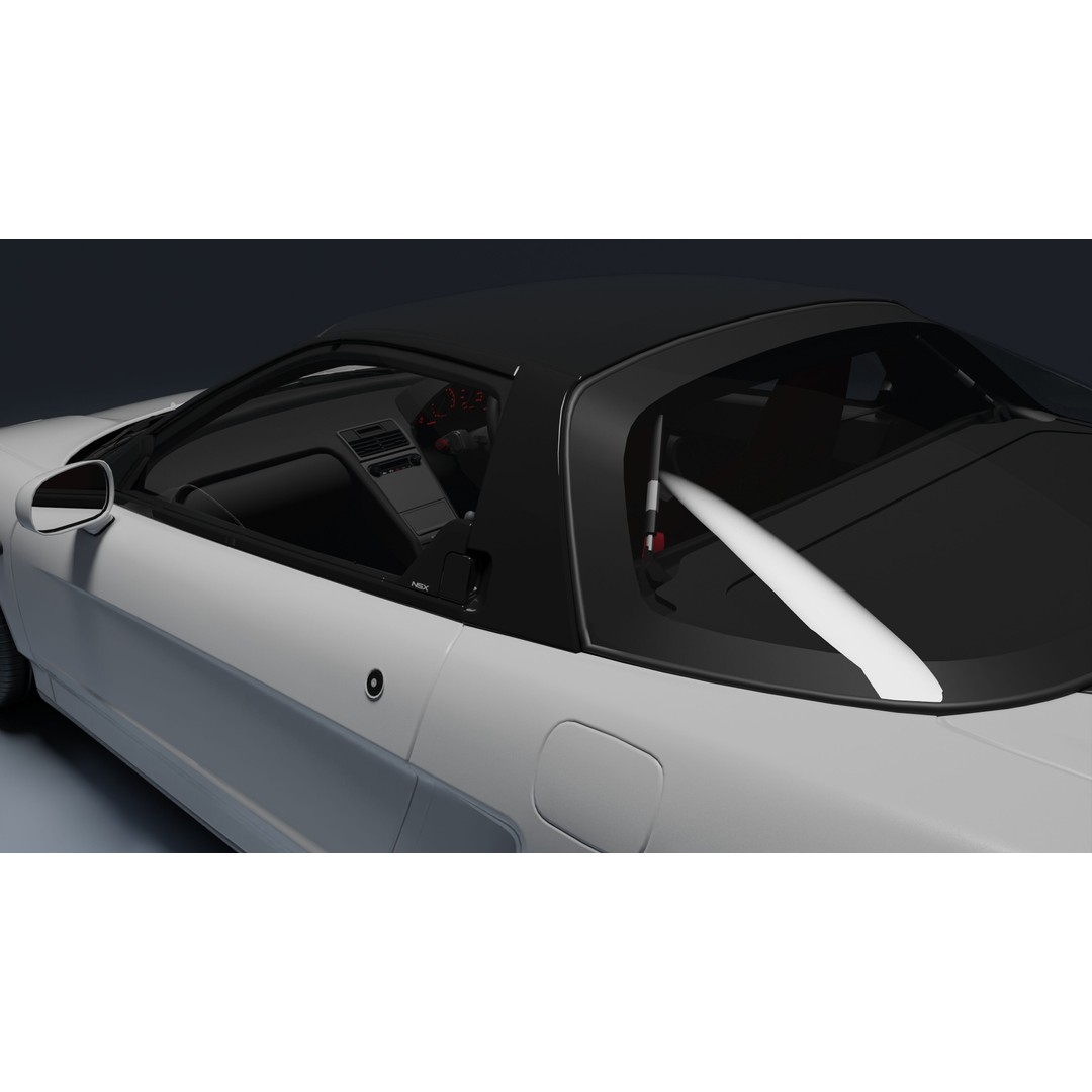 Honda NSX-R 3D Model – Low Poly Game Asset, FBX, PBR Textures - View 24