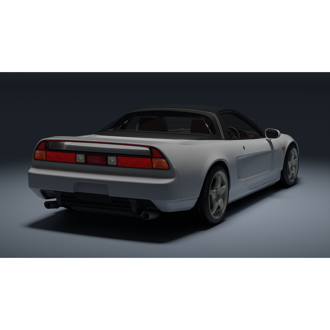 Honda NSX-R 3D Model – Low Poly Game Asset, FBX, PBR Textures - View 25