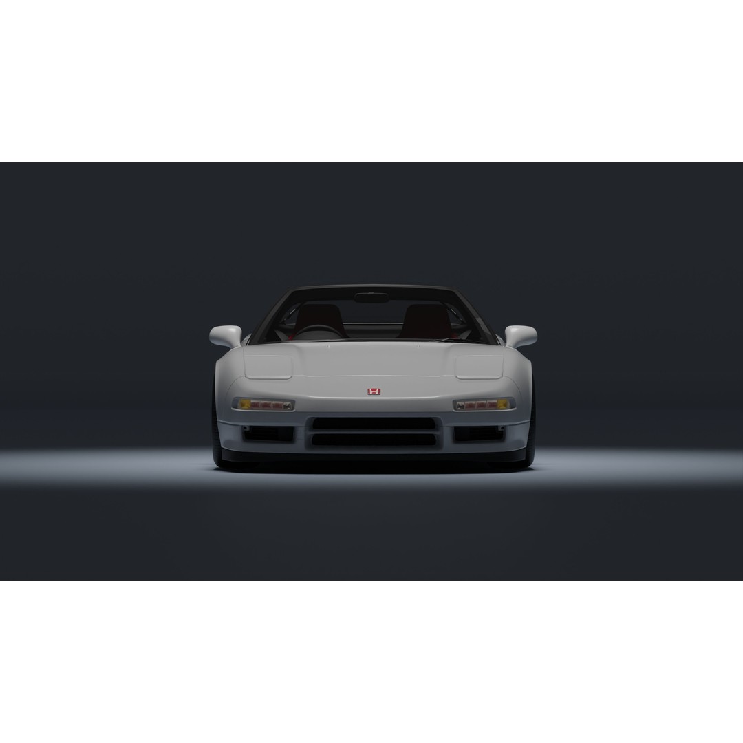 Honda NSX-R 3D Model – Low Poly Game Asset, FBX, PBR Textures - View 28
