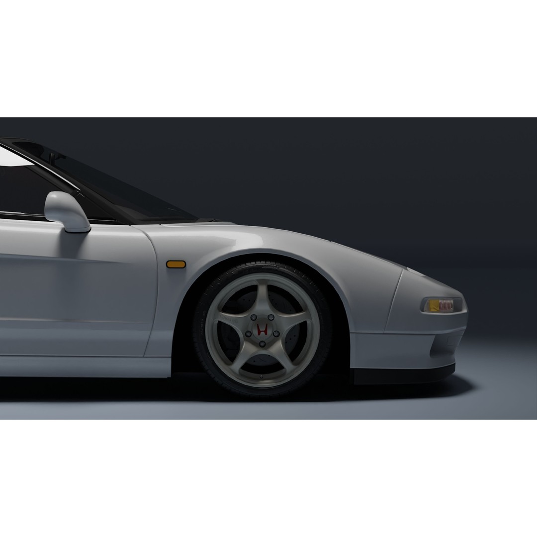 Honda NSX-R 3D Model – Low Poly Game Asset, FBX, PBR Textures - View 29