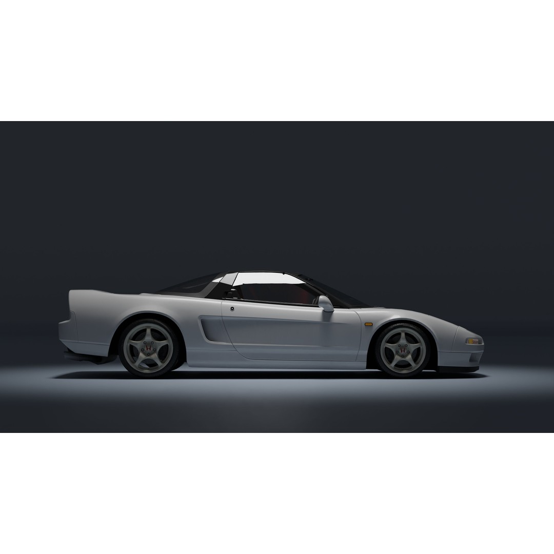 Honda NSX-R 3D Model – Low Poly Game Asset, FBX, PBR Textures - View 30