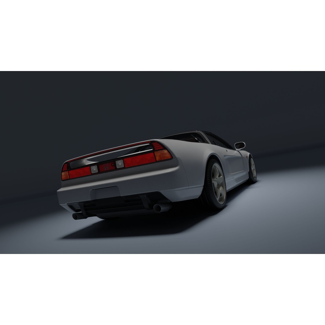 Honda NSX-R 3D Model – Low Poly Game Asset, FBX, PBR Textures - View 31