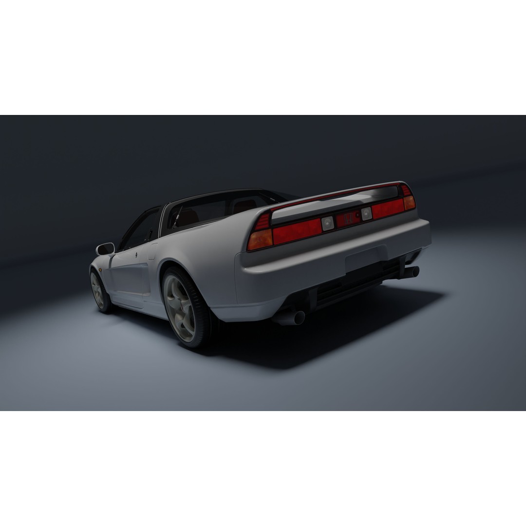 Honda NSX-R 3D Model – Low Poly Game Asset, FBX, PBR Textures - View 32