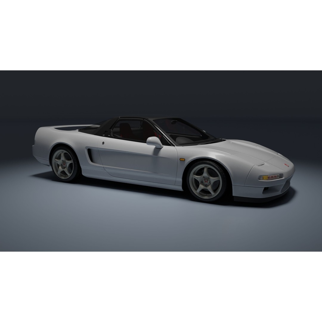 Honda NSX-R 3D Model – Low Poly Game Asset, FBX, PBR Textures - View 4