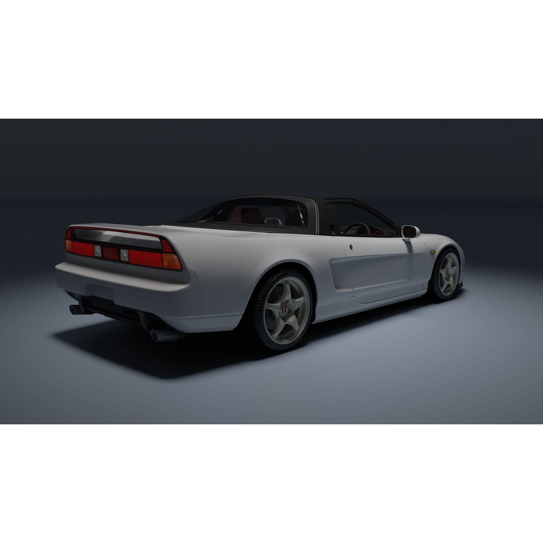 Honda NSX-R 3D Model – Low Poly Game Asset, FBX, PBR Textures - View 5