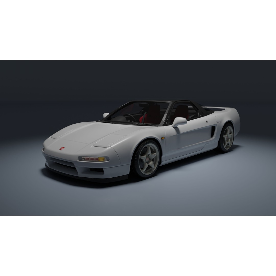 Honda NSX-R 3D Model – Low Poly Game Asset, FBX, PBR Textures - View 6