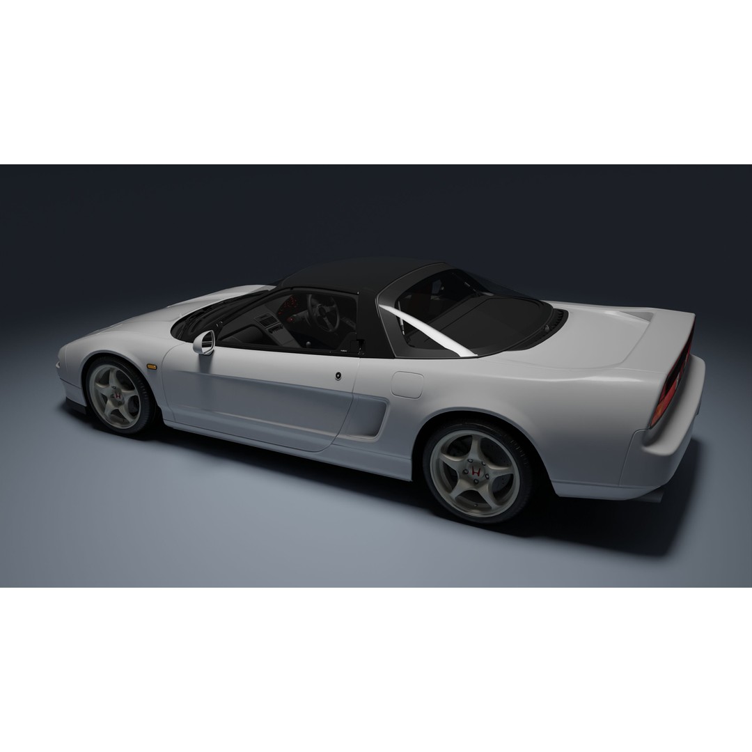 Honda NSX-R 3D Model – Low Poly Game Asset, FBX, PBR Textures - View 8