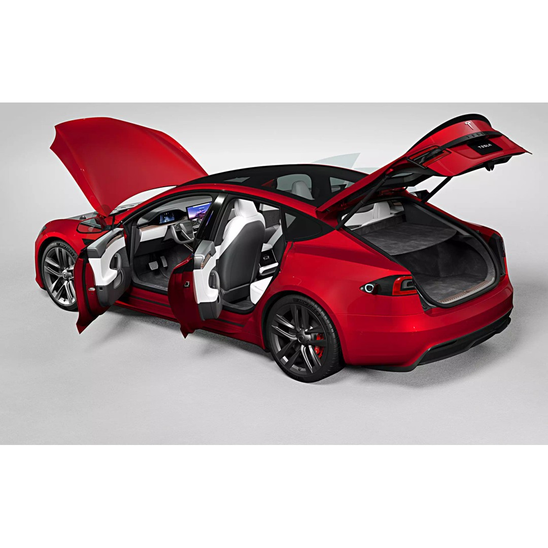 2021 Tesla Model S Plaid 3D Model – High Poly Game-Ready Asset, FBX, OBJ - View 15