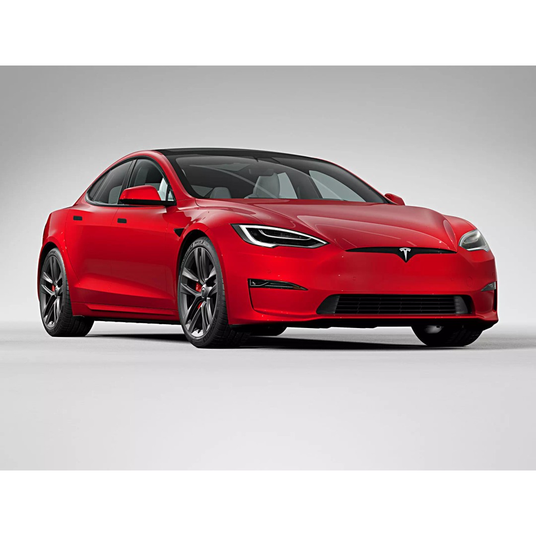 2021 Tesla Model S Plaid 3D Model – High Poly Game-Ready Asset, FBX, OBJ - View 2