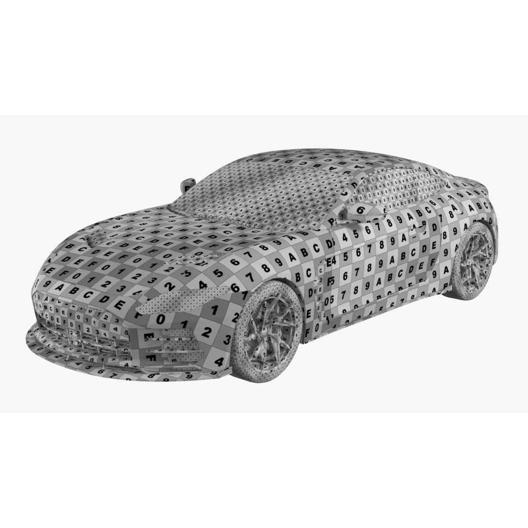 Generic Sports Car 3D Model – High Poly Subdivision Ready, FBX, Blender