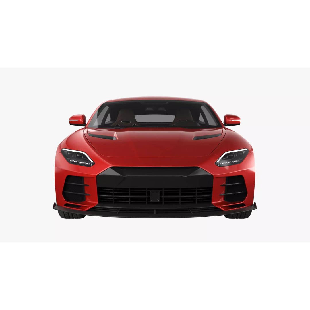 Generic Sports Car 3D Model – High Poly Subdivision Ready, FBX, Blender - View 10