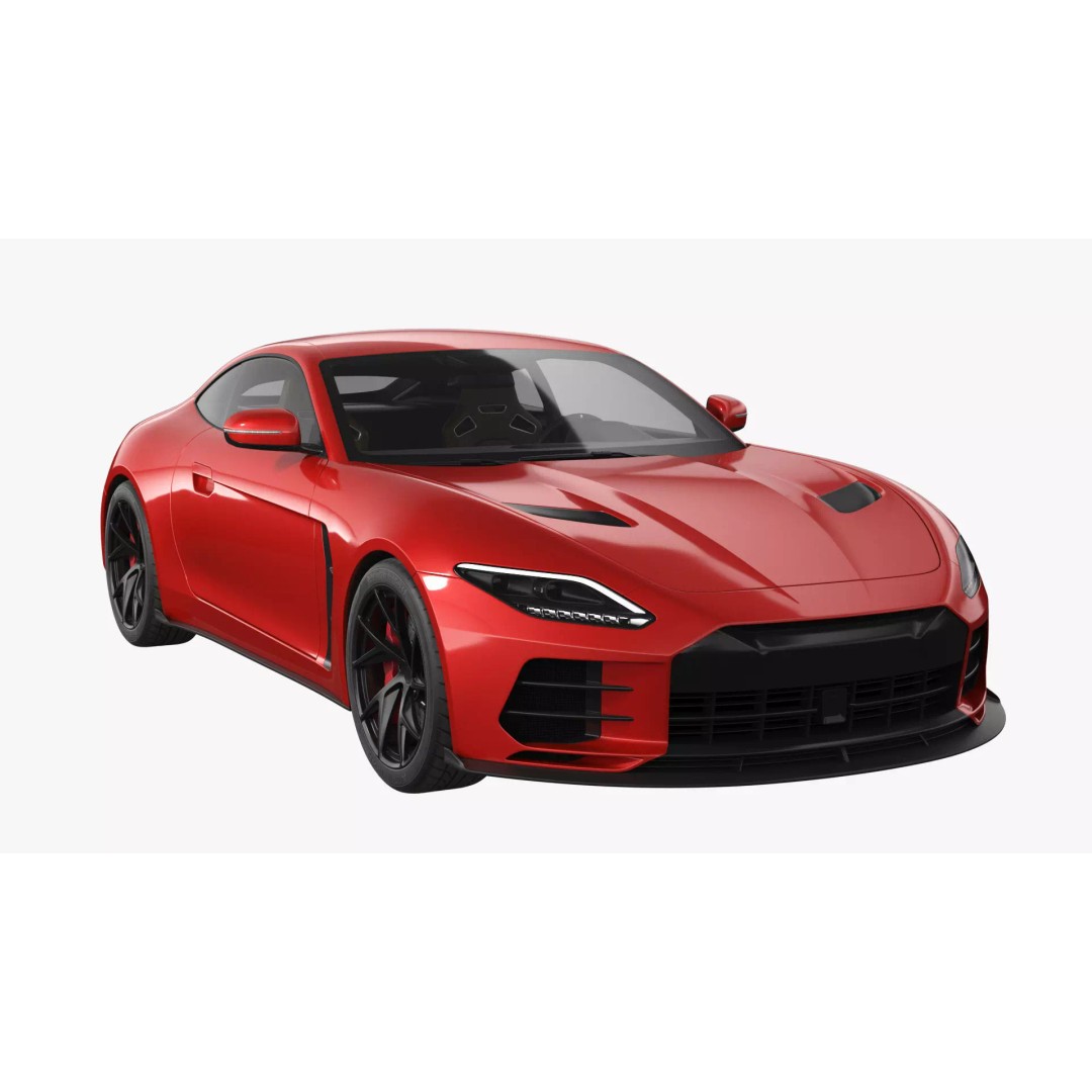 Generic Sports Car 3D Model – High Poly Subdivision Ready, FBX, Blender - View 17