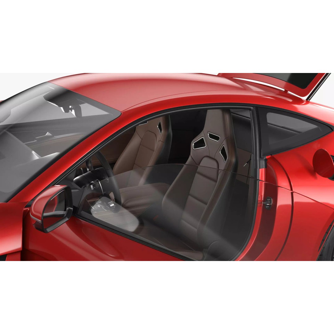 Generic Sports Car 3D Model – High Poly Subdivision Ready, FBX, Blender - View 23