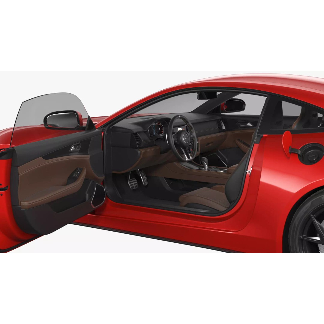 Generic Sports Car 3D Model – High Poly Subdivision Ready, FBX, Blender - View 24