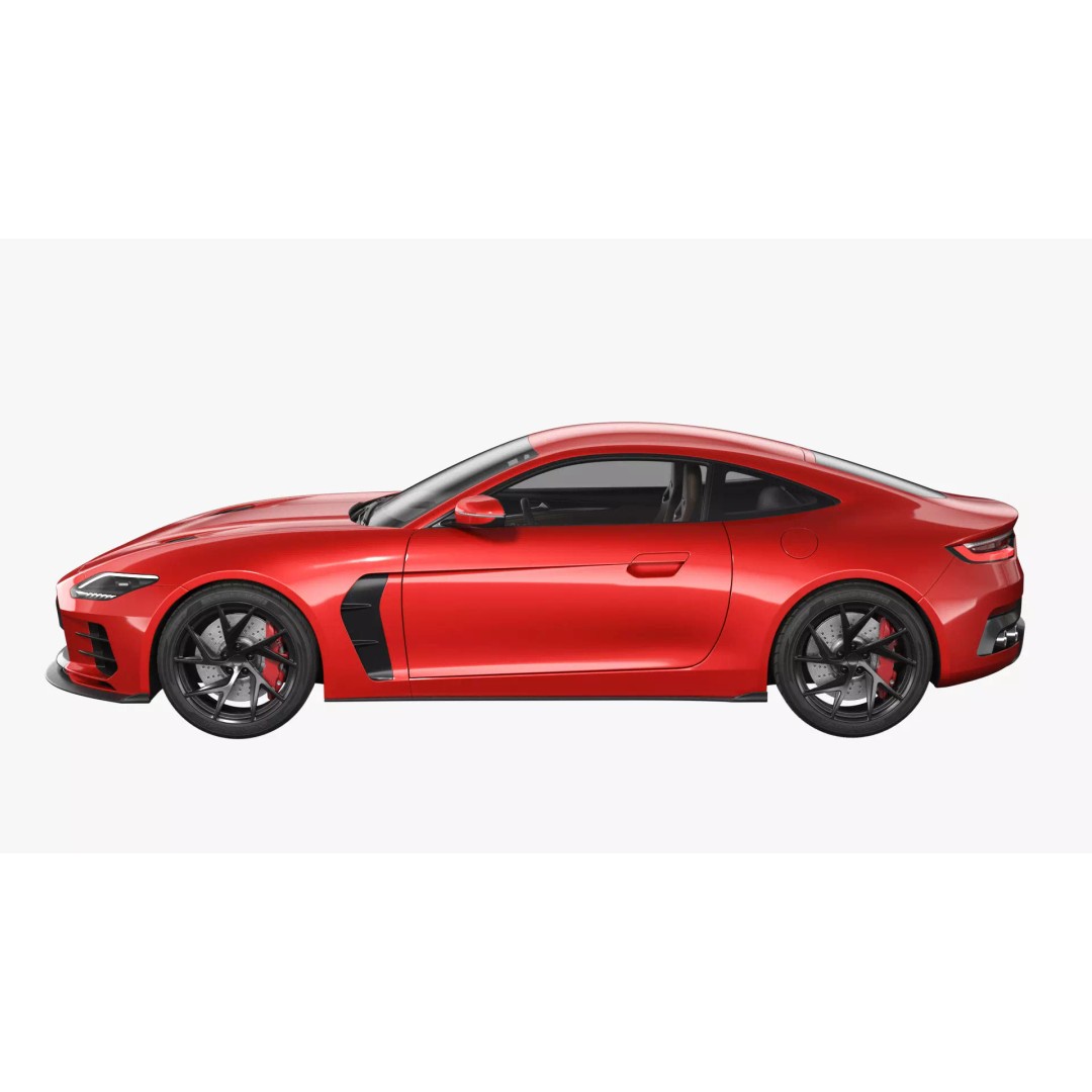 Generic Sports Car 3D Model – High Poly Subdivision Ready, FBX, Blender - View 5