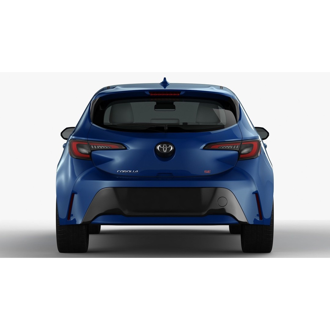 Toyota Corolla Hatchback 2023 3D Model – High Poly Compact Car, FBX, OBJ - View 11
