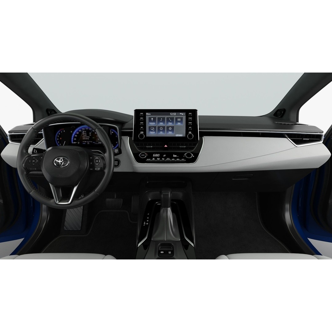 Toyota Corolla Hatchback 2023 3D Model – High Poly Compact Car, FBX, OBJ - View 17
