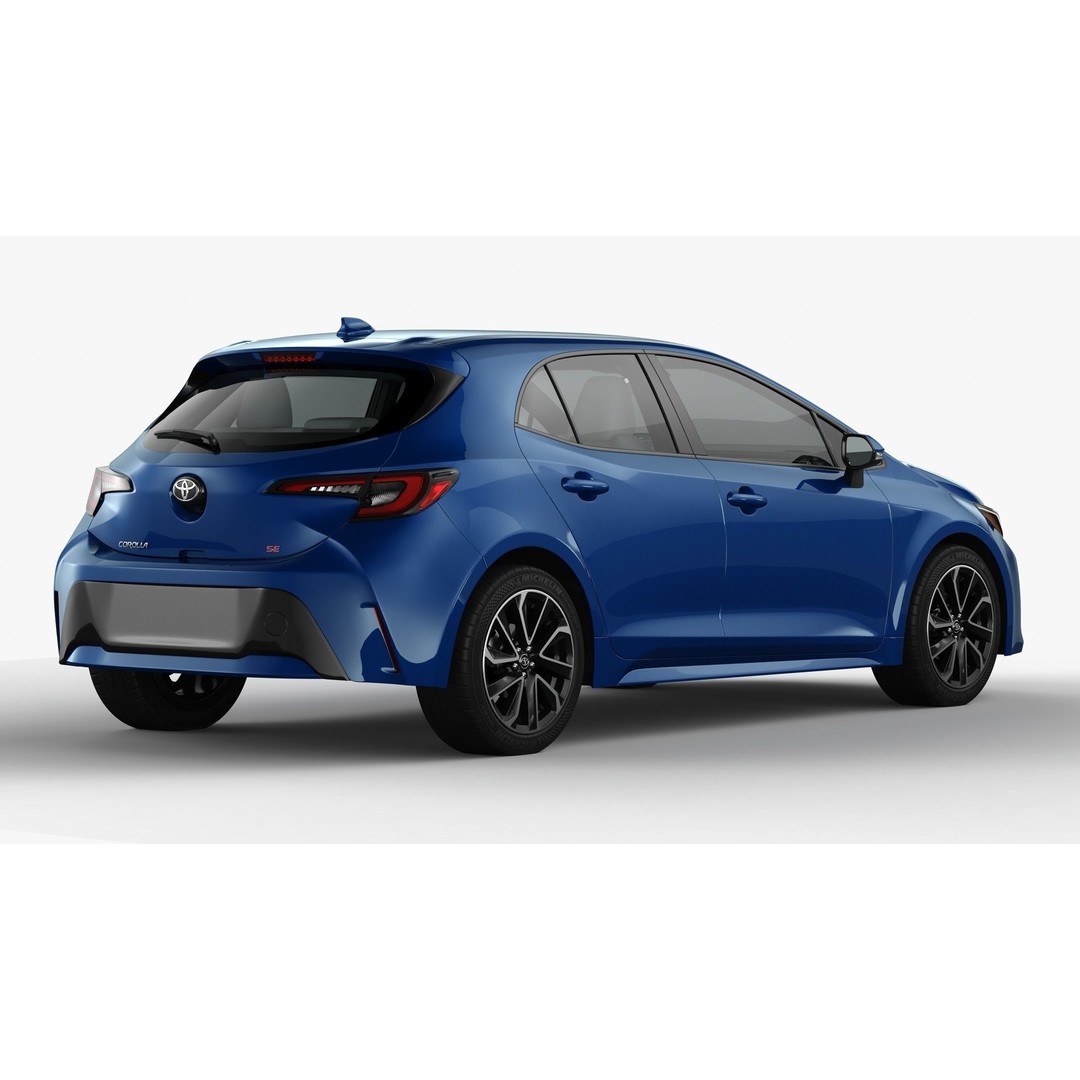 Toyota Corolla Hatchback 2023 3D Model – High Poly Compact Car, FBX, OBJ - View 3