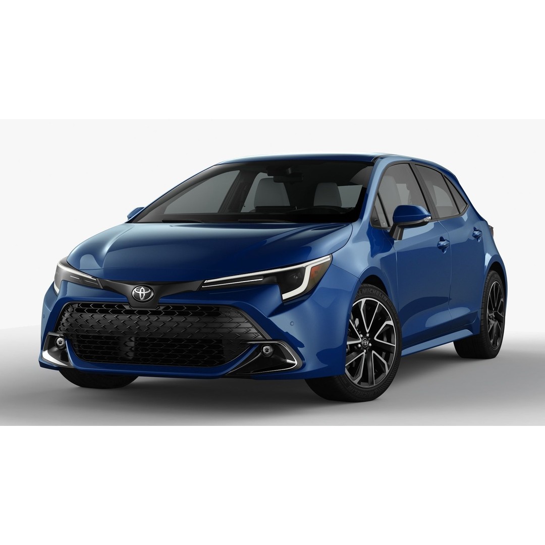 Toyota Corolla Hatchback 2023 3D Model – High Poly Compact Car, FBX, OBJ - View 4