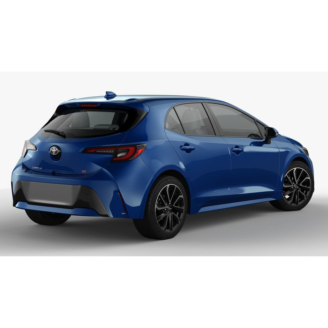 Toyota Corolla Hatchback 2023 3D Model – High Poly Compact Car, FBX, OBJ - View 5