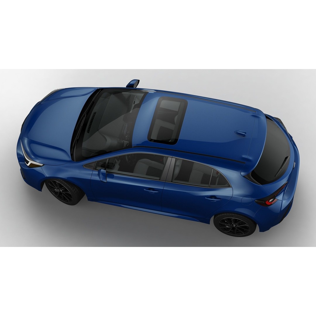 Toyota Corolla Hatchback 2023 3D Model – High Poly Compact Car, FBX, OBJ - View 9