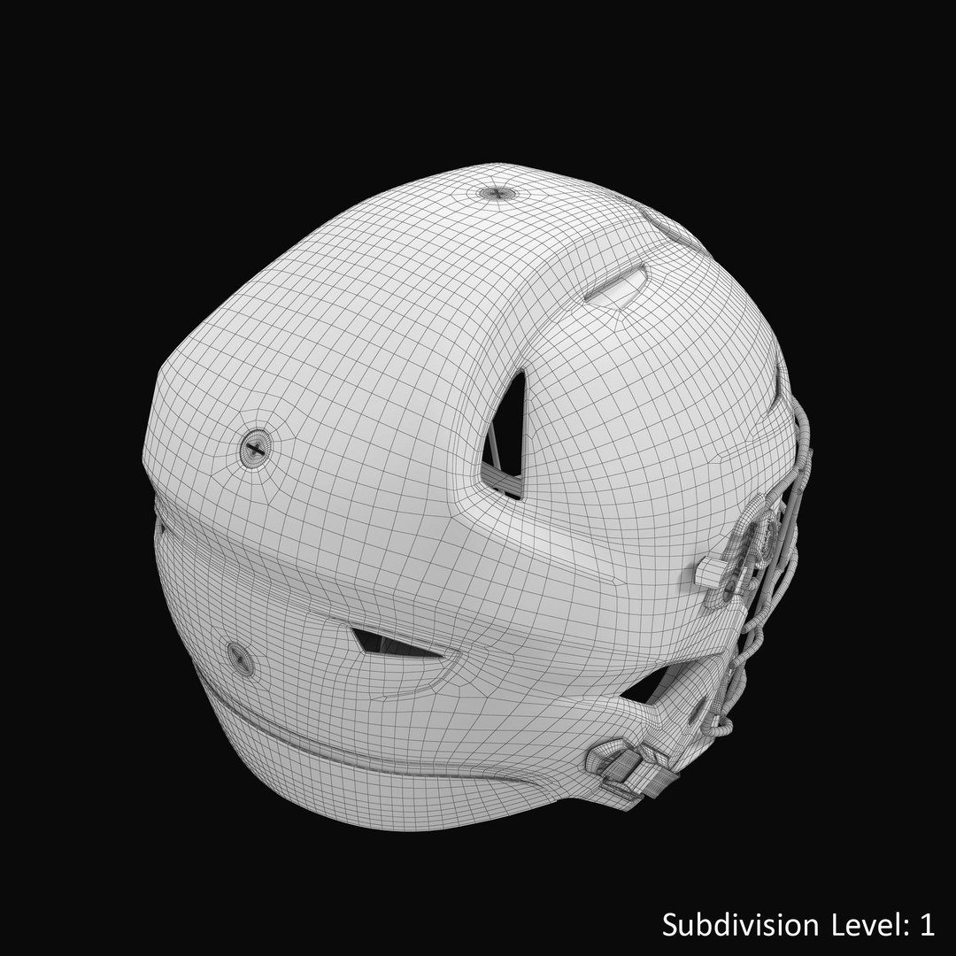 Riddel Speedflex Helmet 3D Model – Low Poly Game Asset, PBR Textures - View 13