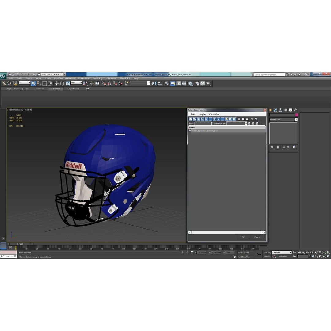 Riddel Speedflex Helmet 3D Model – Low Poly Game Asset, PBR Textures - View 29