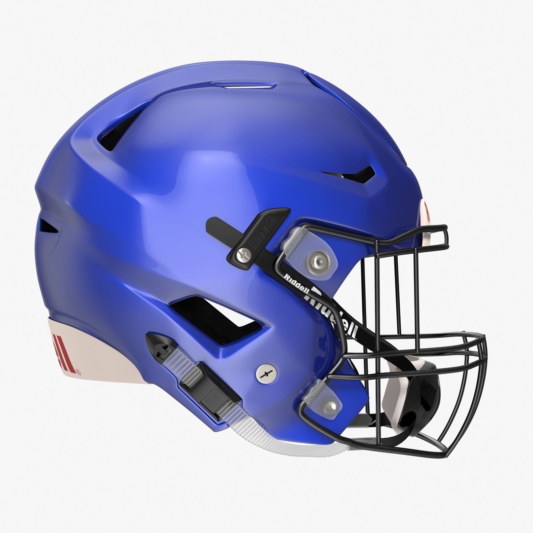 Riddel Speedflex Helmet 3D Model – Low Poly Game Asset, PBR Textures - View 8