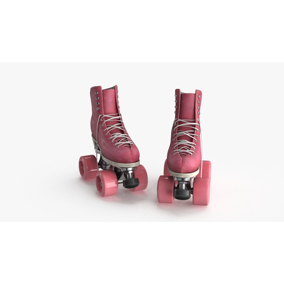 Roller Skates 3D Model – Low Poly PBR Textured Asset, FBX - View 10