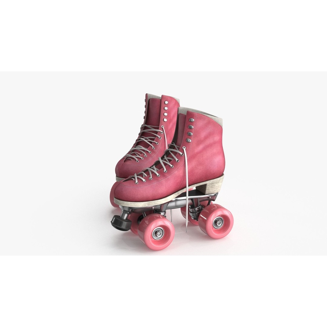 Roller Skates 3D Model – Low Poly PBR Textured Asset, FBX - View 11