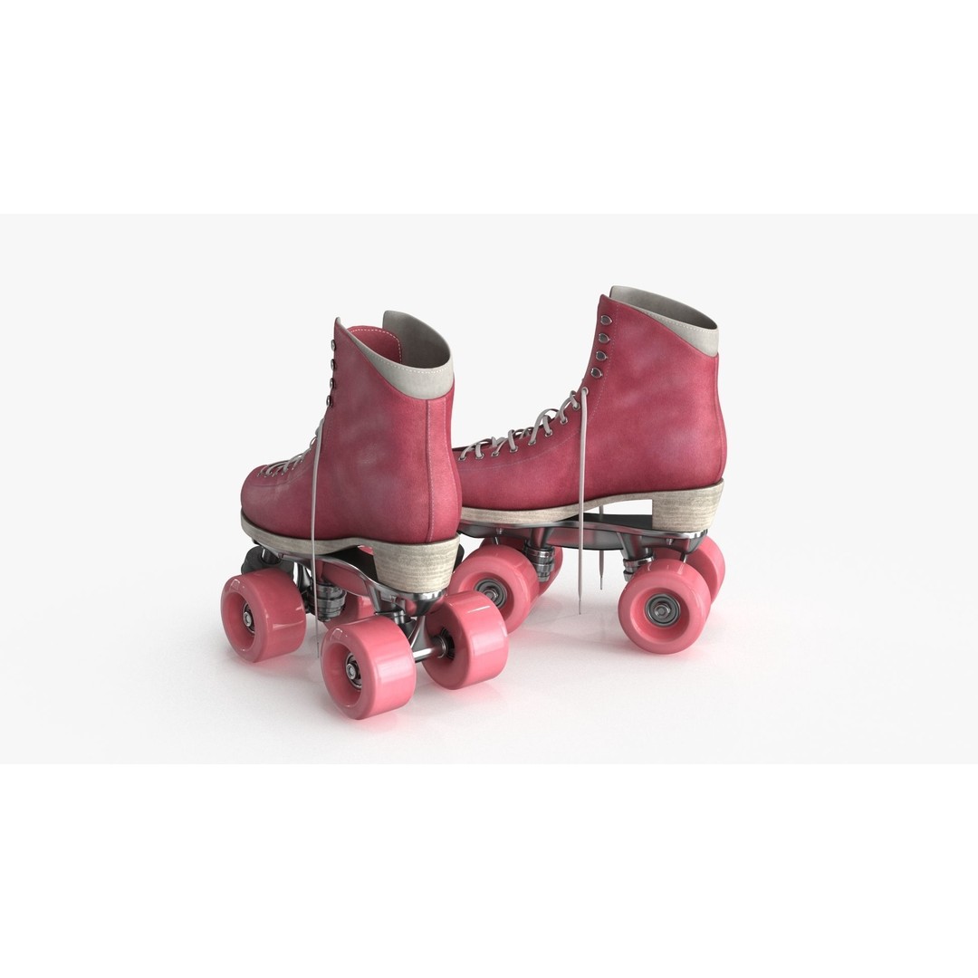 Roller Skates 3D Model – Low Poly PBR Textured Asset, FBX - View 12