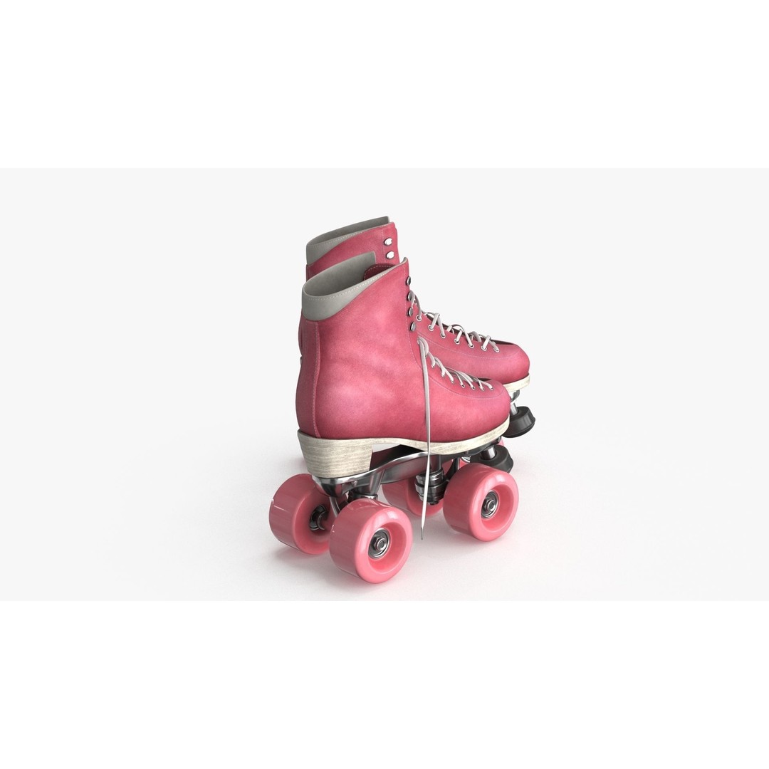 Roller Skates 3D Model – Low Poly PBR Textured Asset, FBX - View 14