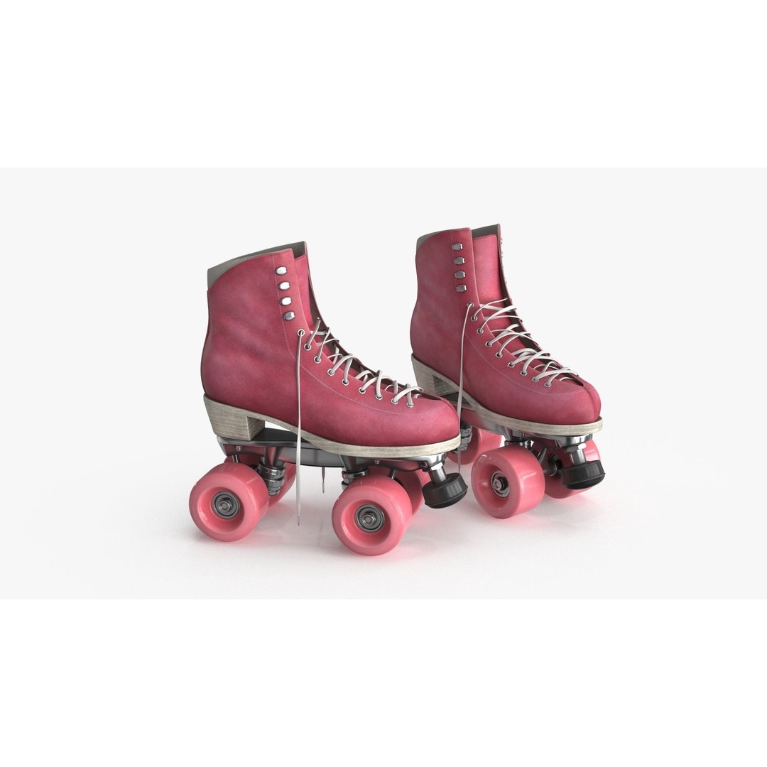 Roller Skates 3D Model – Low Poly PBR Textured Asset, FBX - View 15