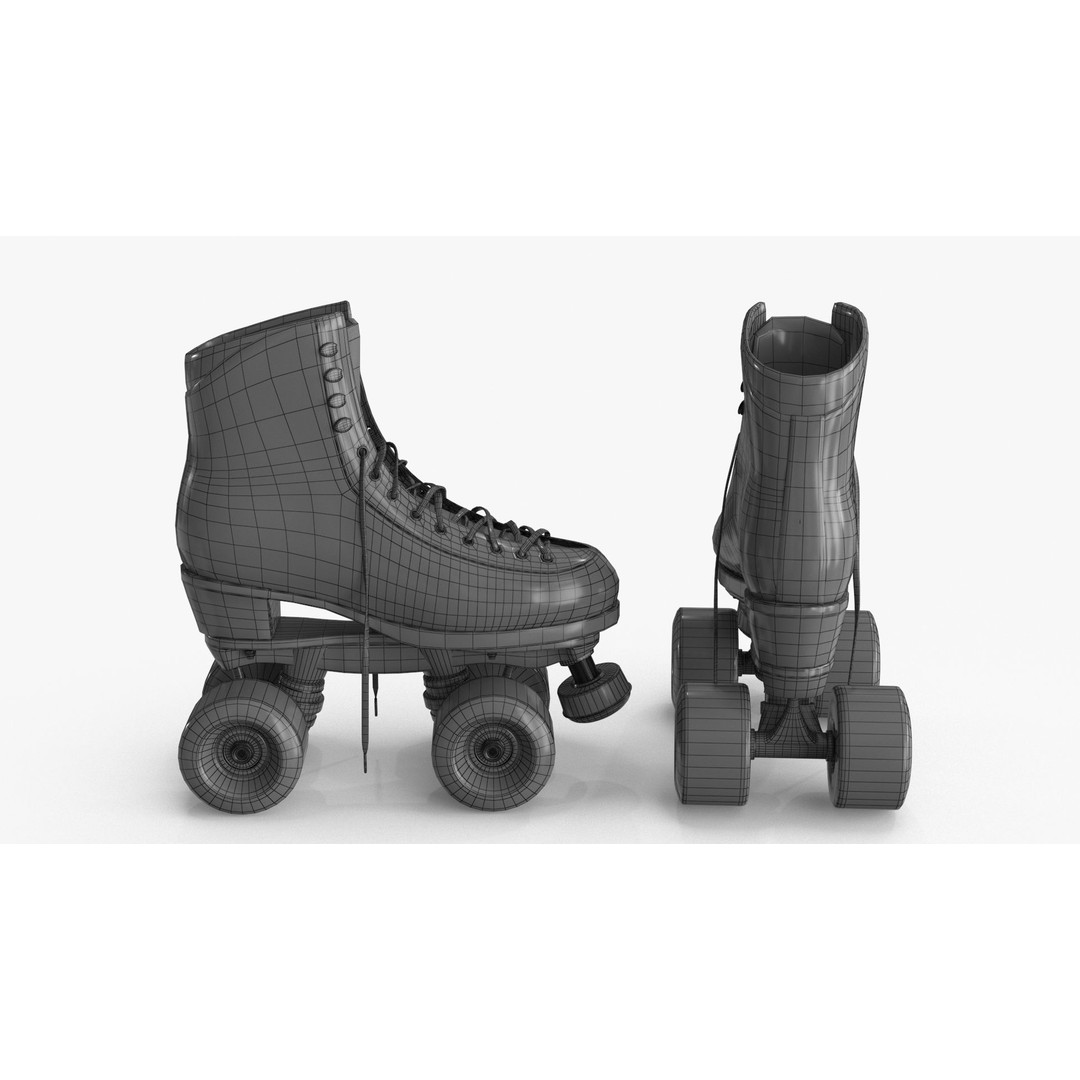 Roller Skates 3D Model – Low Poly PBR Textured Asset, FBX - View 16