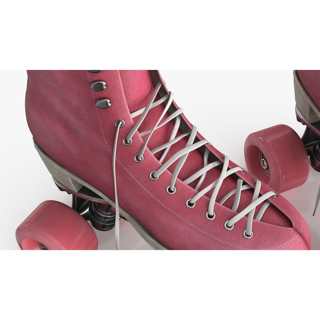 Roller Skates 3D Model – Low Poly PBR Textured Asset, FBX - View 4
