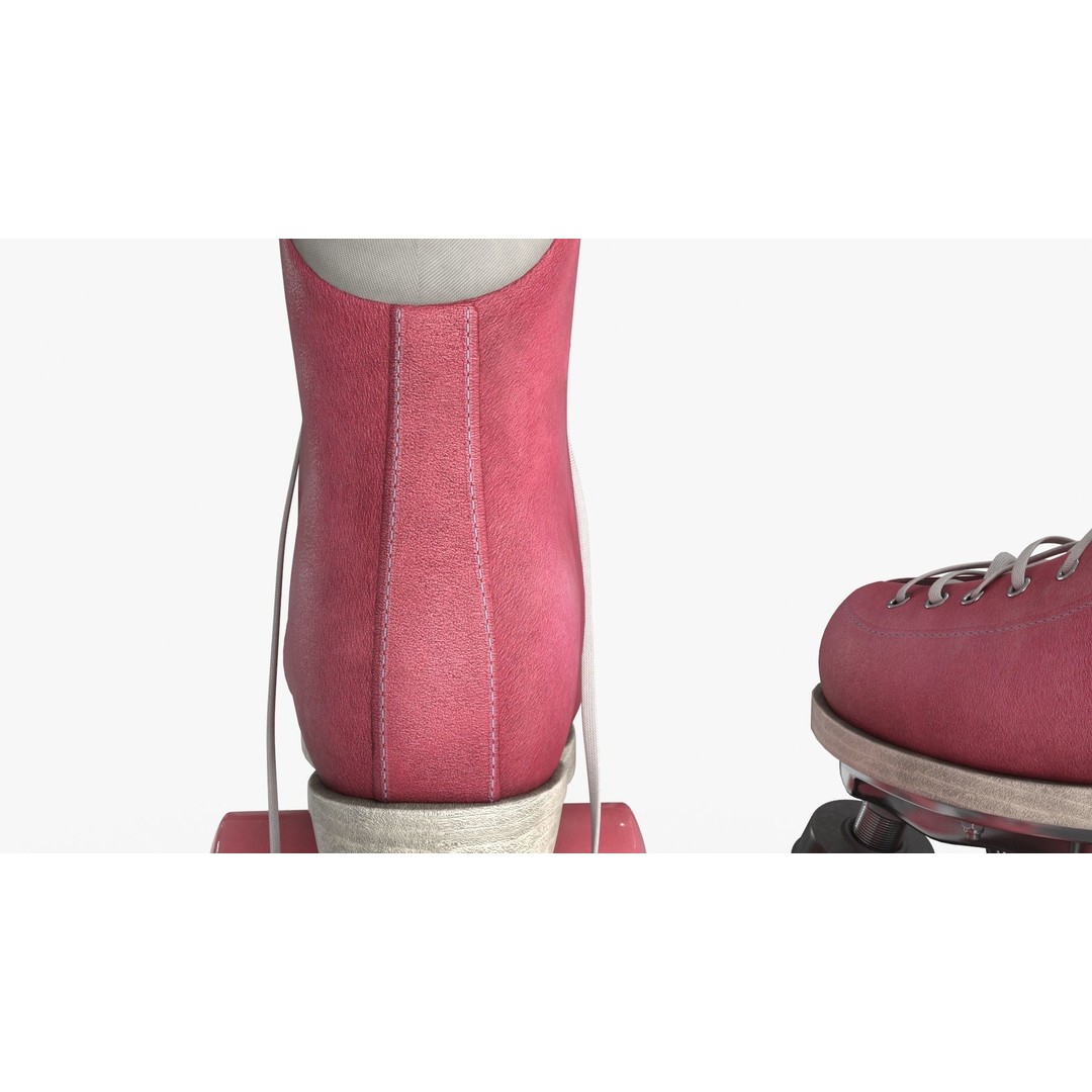 Roller Skates 3D Model – Low Poly PBR Textured Asset, FBX - View 7