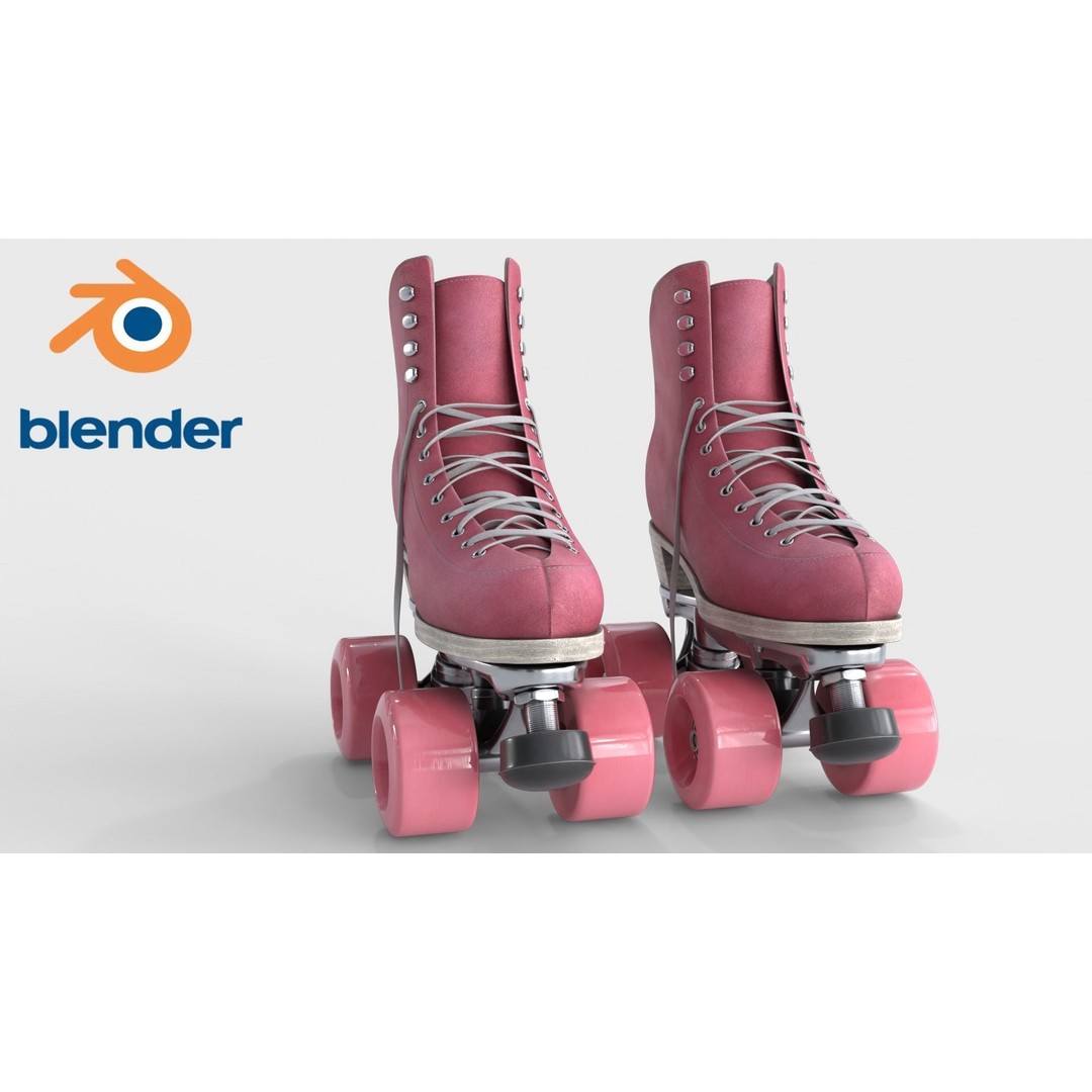 Roller Skates 3D Model – Low Poly PBR Textured Asset, FBX - View 9