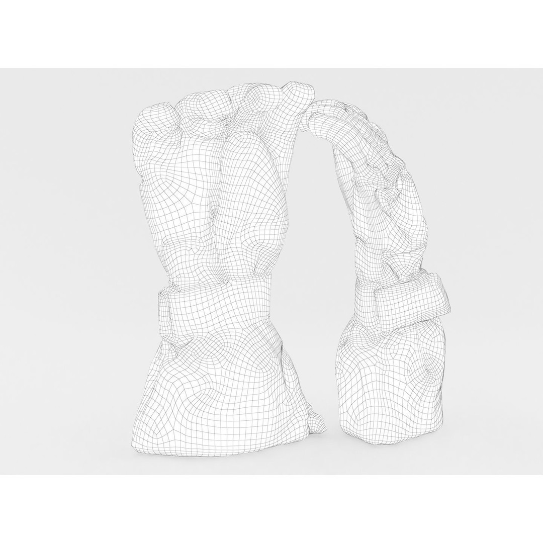 Ski Gloves 3D Model – Realistic Photogrammetry Asset, FBX, OBJ - View 18