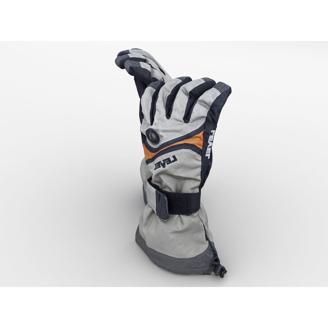 Ski Gloves 3D Model – Realistic Photogrammetry Asset, FBX, OBJ - View 4