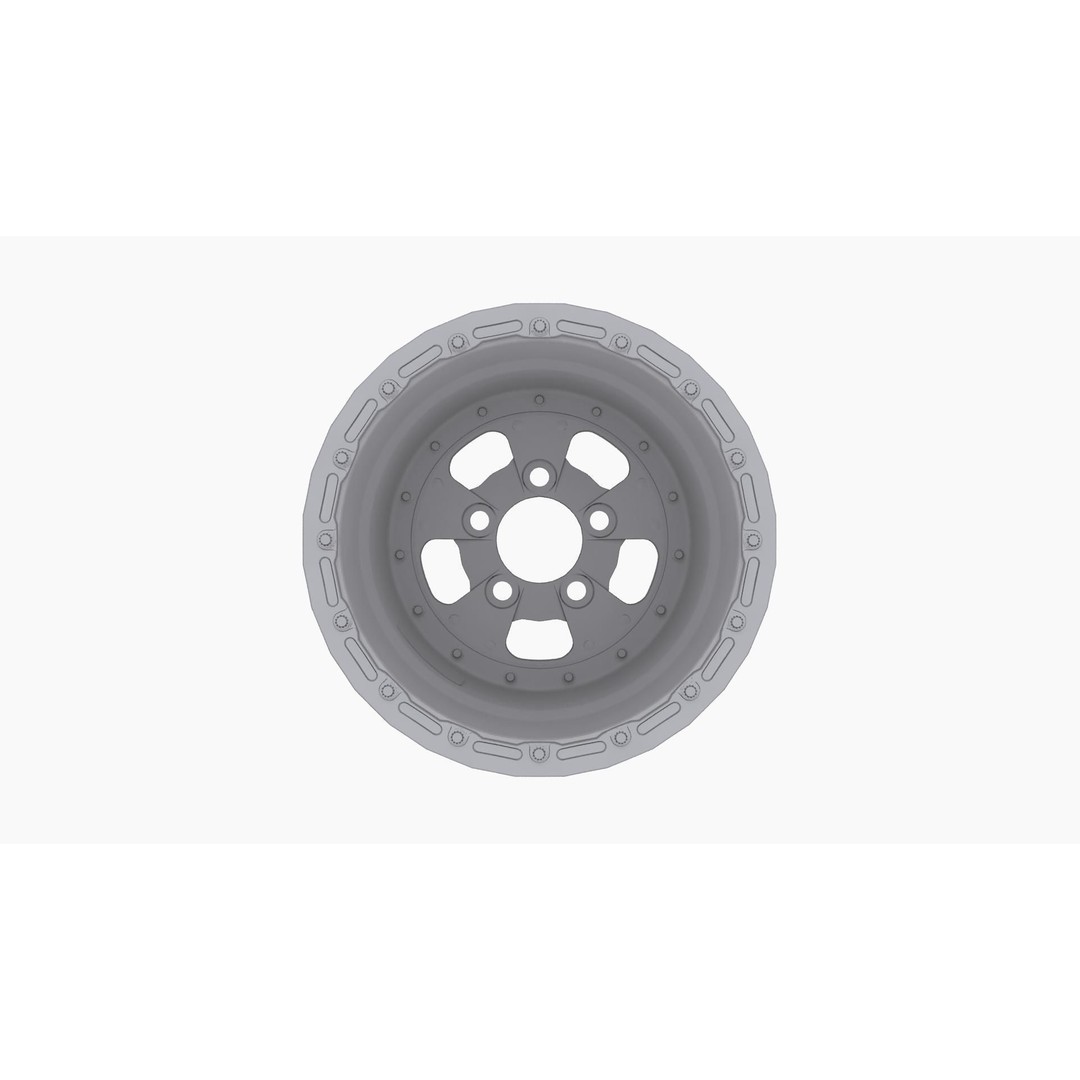Sander 750 Series Drag Rear Wheel 3D Model – Low Poly Game Ready FBX - View 10