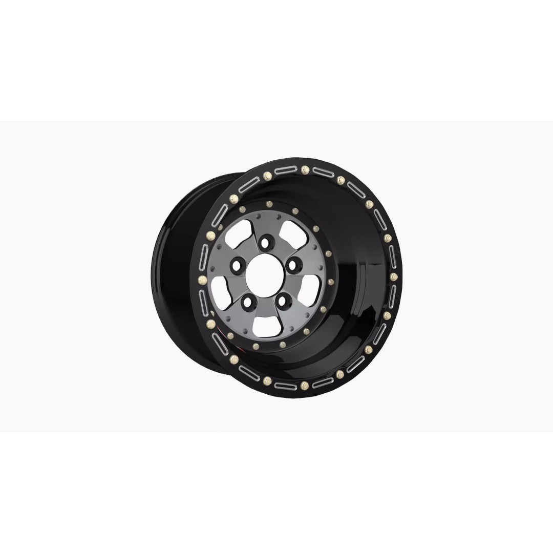 Sander 750 Series Drag Rear Wheel 3D Model – Low Poly Game Ready FBX - View 2