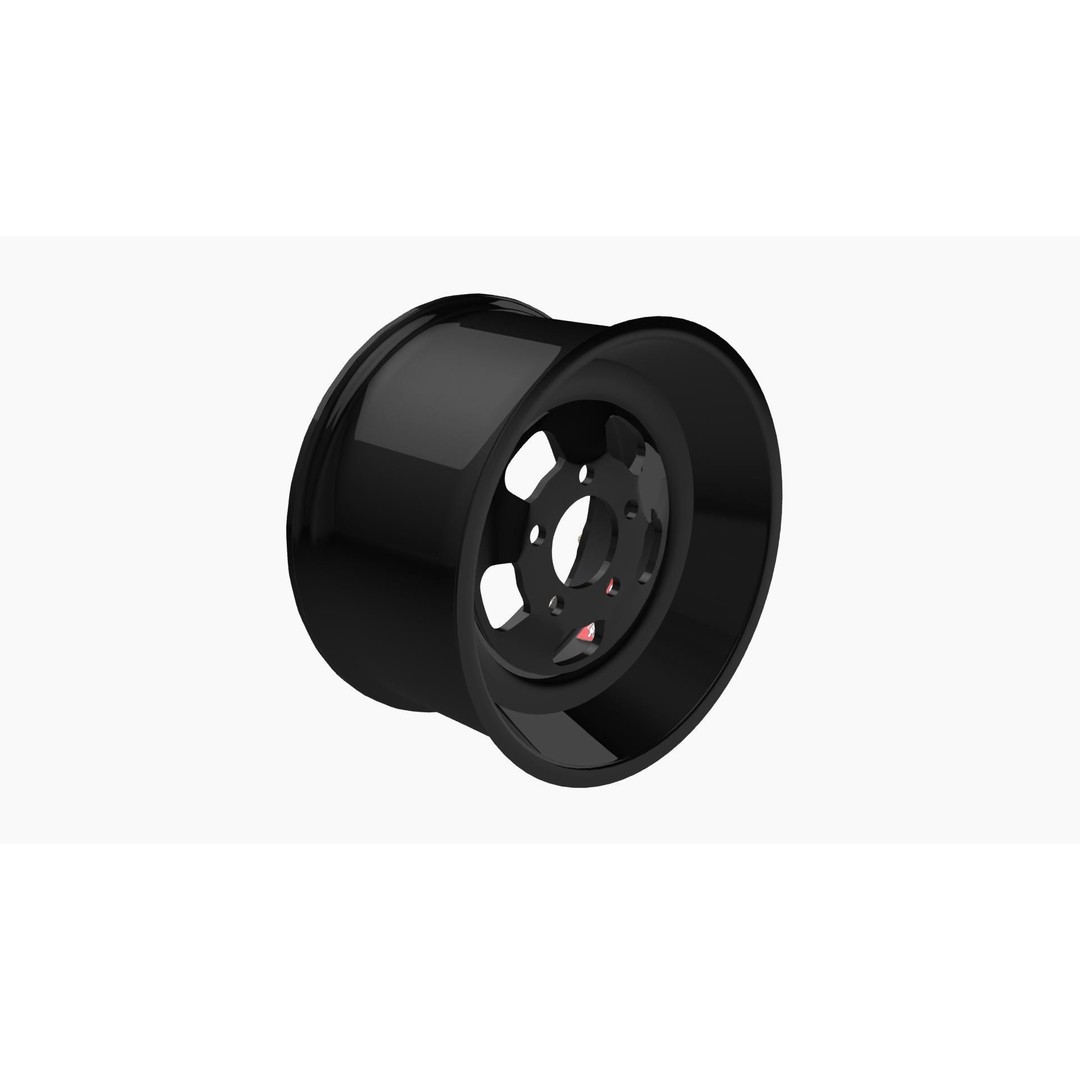 Sander 750 Series Drag Rear Wheel 3D Model – Low Poly Game Ready FBX - View 5