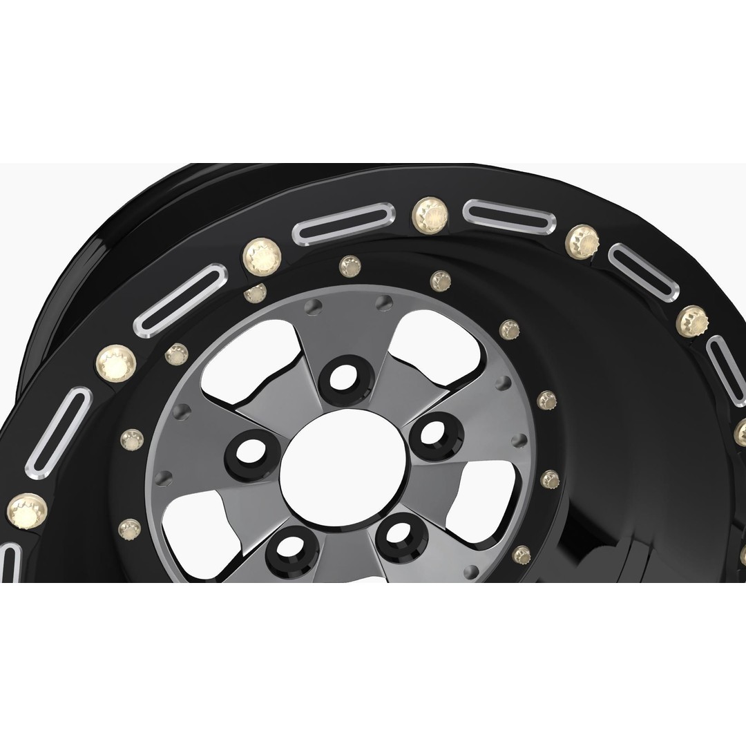 Sander 750 Series Drag Rear Wheel 3D Model – Low Poly Game Ready FBX - View 6